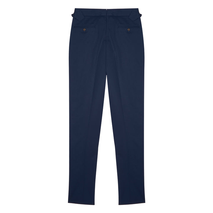 Grant Navy Cotton Trousers-Grant-Kit Blake