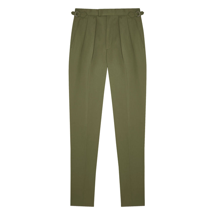 Grant Khaki Cotton Trousers-Grant-Kit Blake