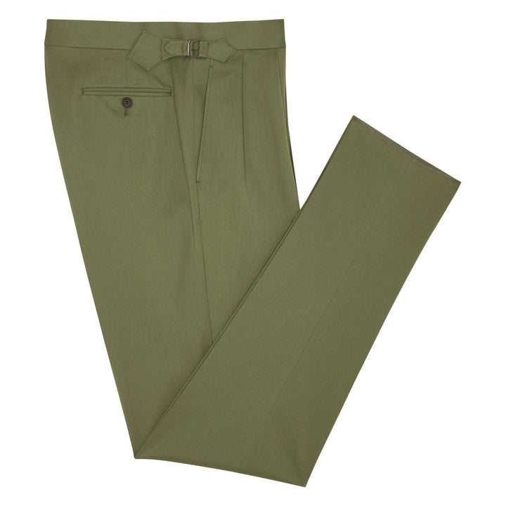 Grant Khaki Cotton Trousers-Grant-Kit Blake