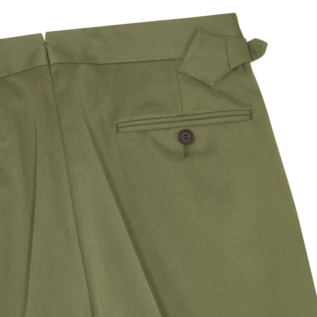 Grant Khaki Cotton Trousers-Grant-Kit Blake