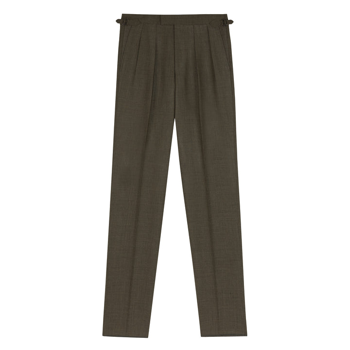 Grant Olive Fox Brothers Wool Trousers