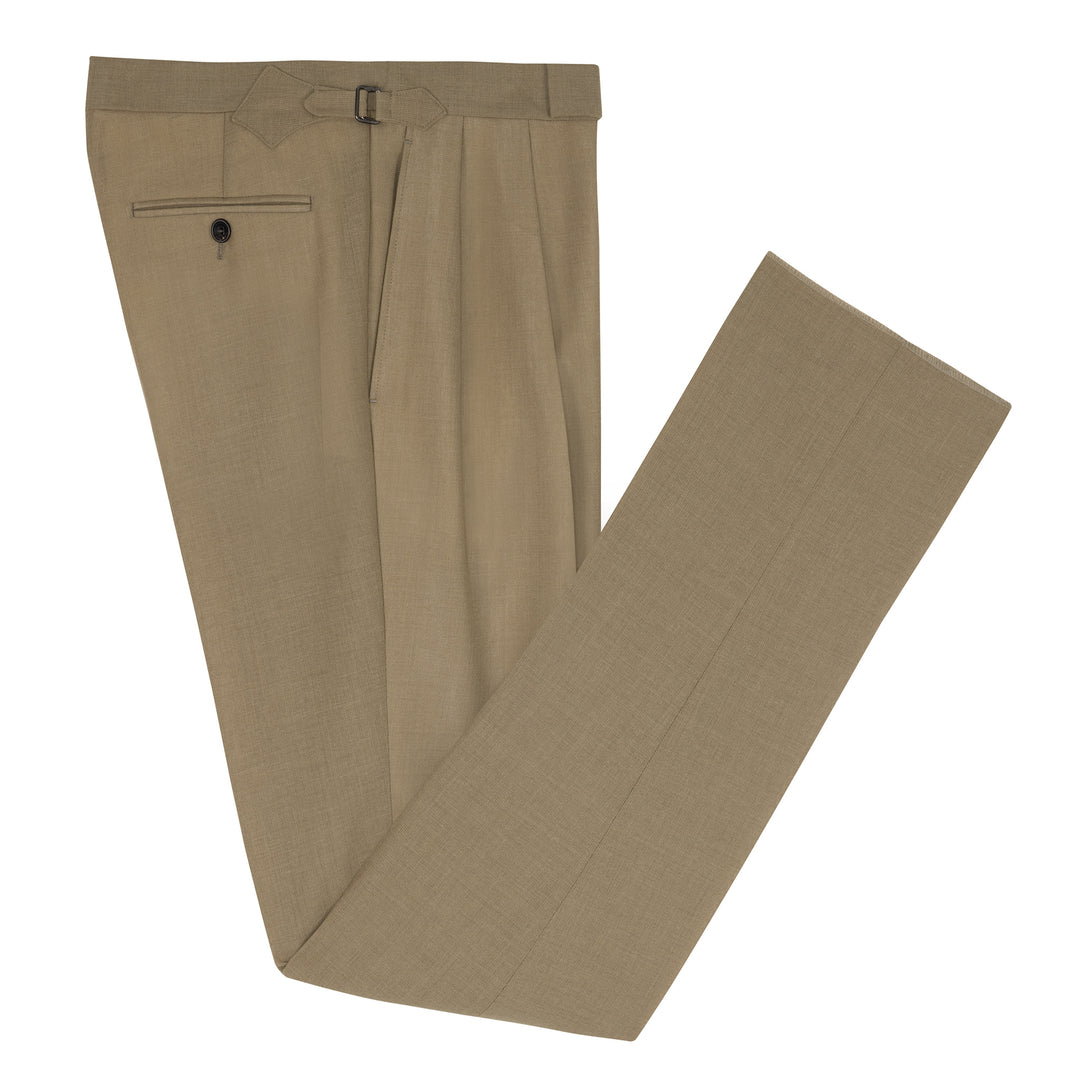 Grant Sand Fresco Wool Trousers