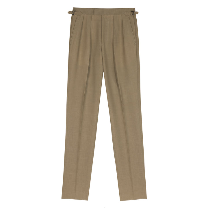 Grant Sand Fresco Wool Trousers