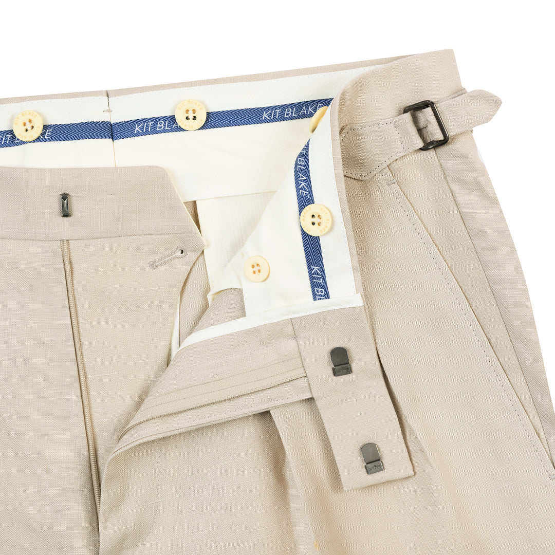 Grant Stone Linen Trousers