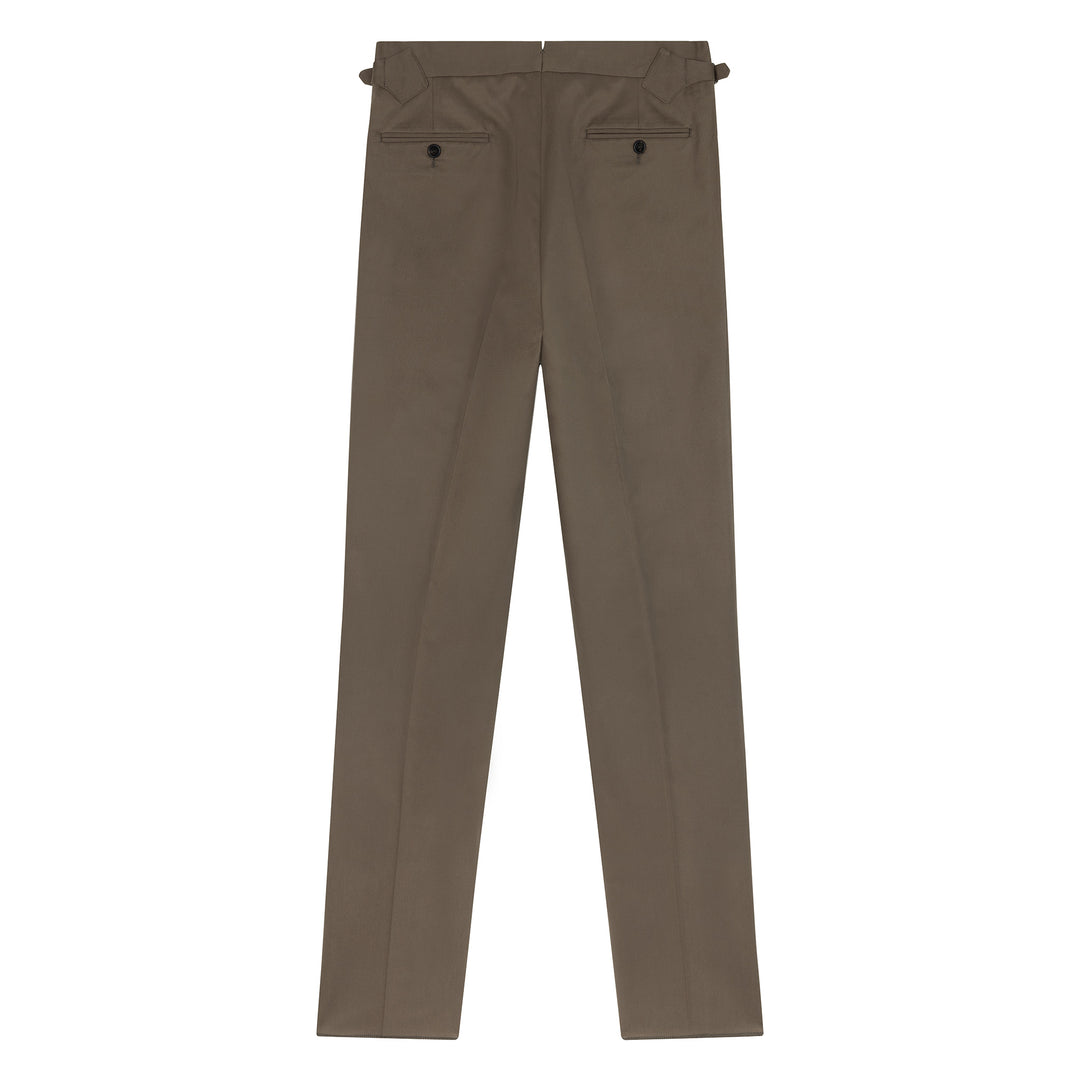 Grant Tobacco Cotton Trousers