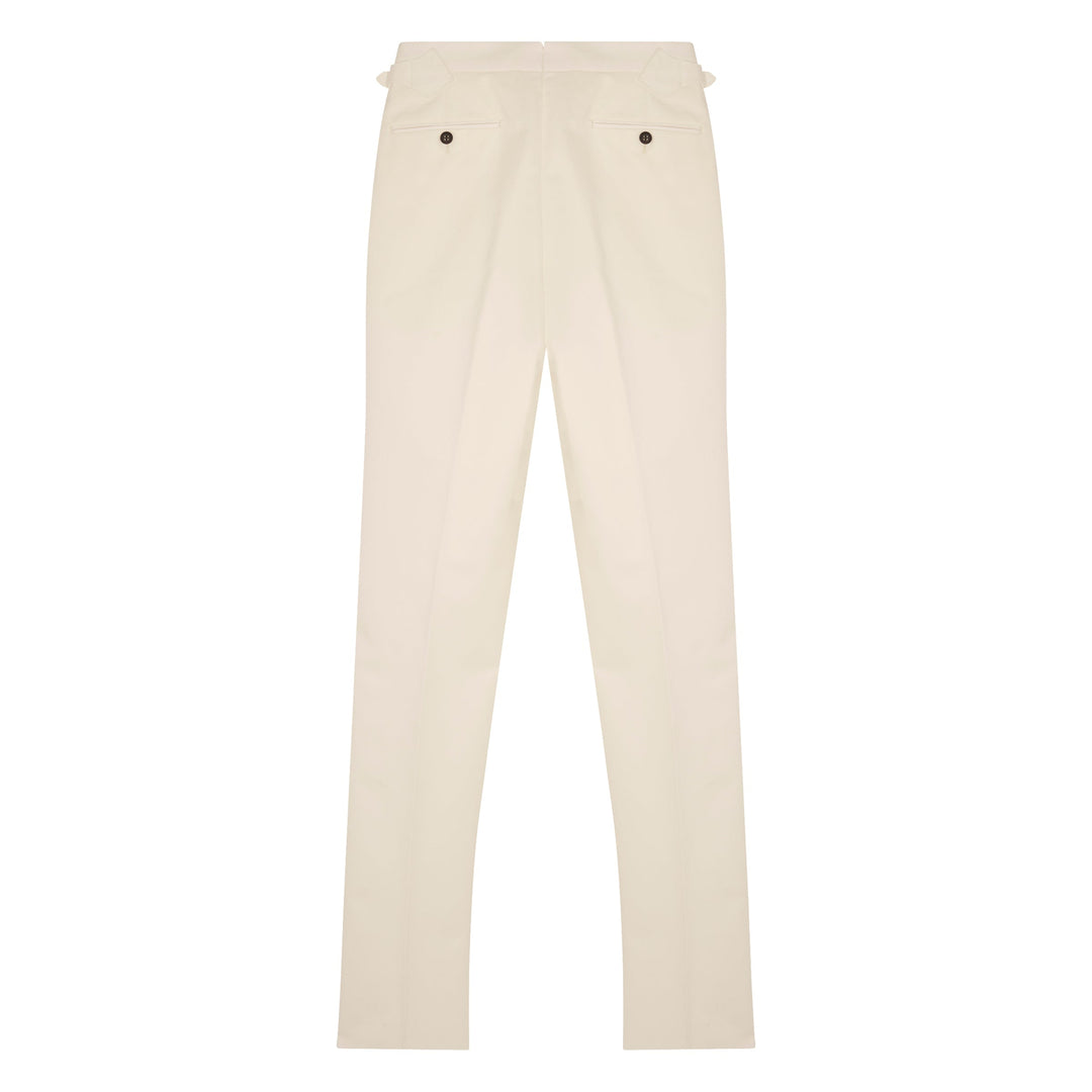 Grant White Cotton Trousers-Grant-Kit Blake