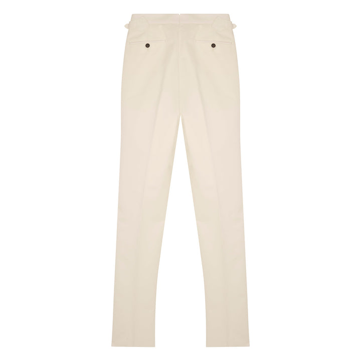 Grant White Cotton Trousers-Grant-Kit Blake