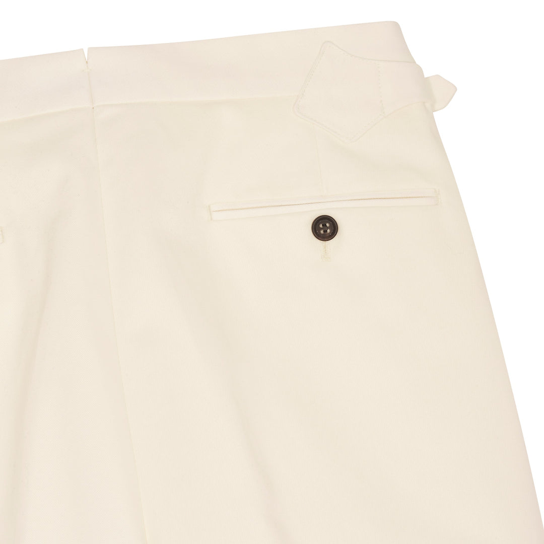 Grant White Cotton Trousers-Grant-Kit Blake