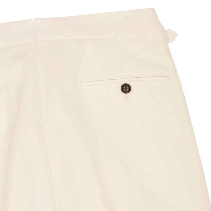 Grant White Cotton Trousers-Grant-Kit Blake