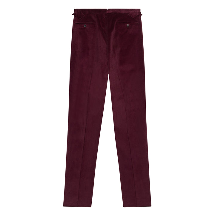 Grant Plum Cotton Corduroy Trousers
