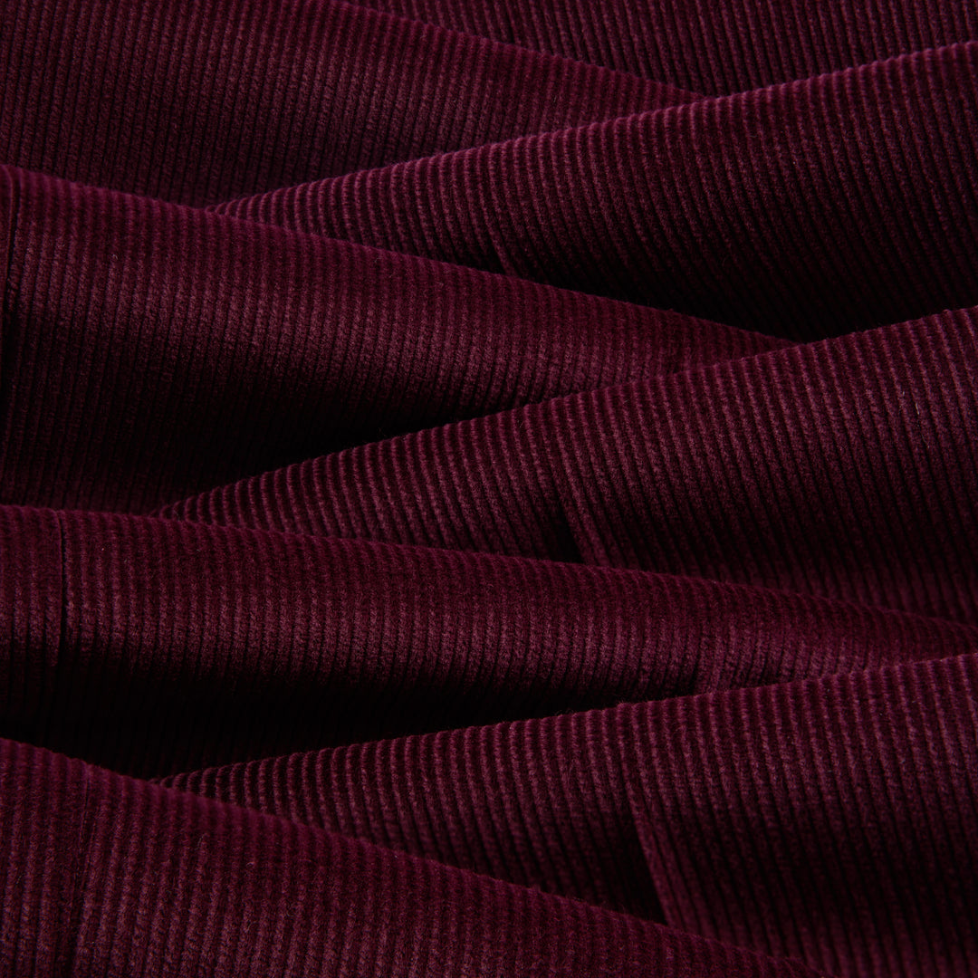 Grant Plum Cotton Corduroy Trousers
