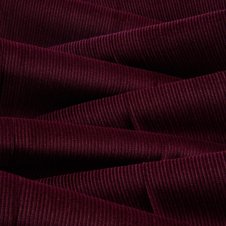 Grant Plum Cotton Corduroy Trousers