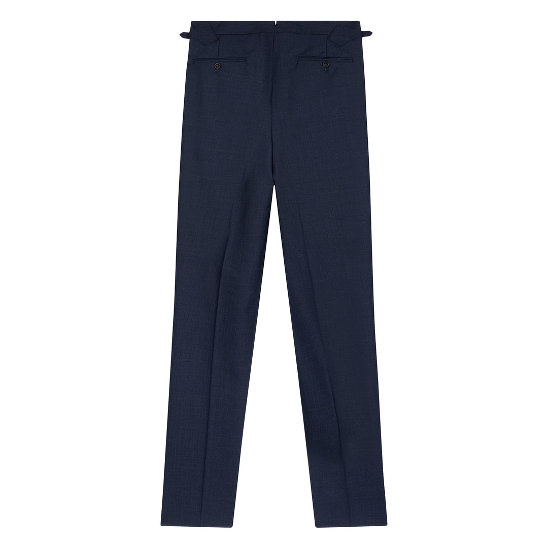 Grant Navy Tropical Wool Trousers