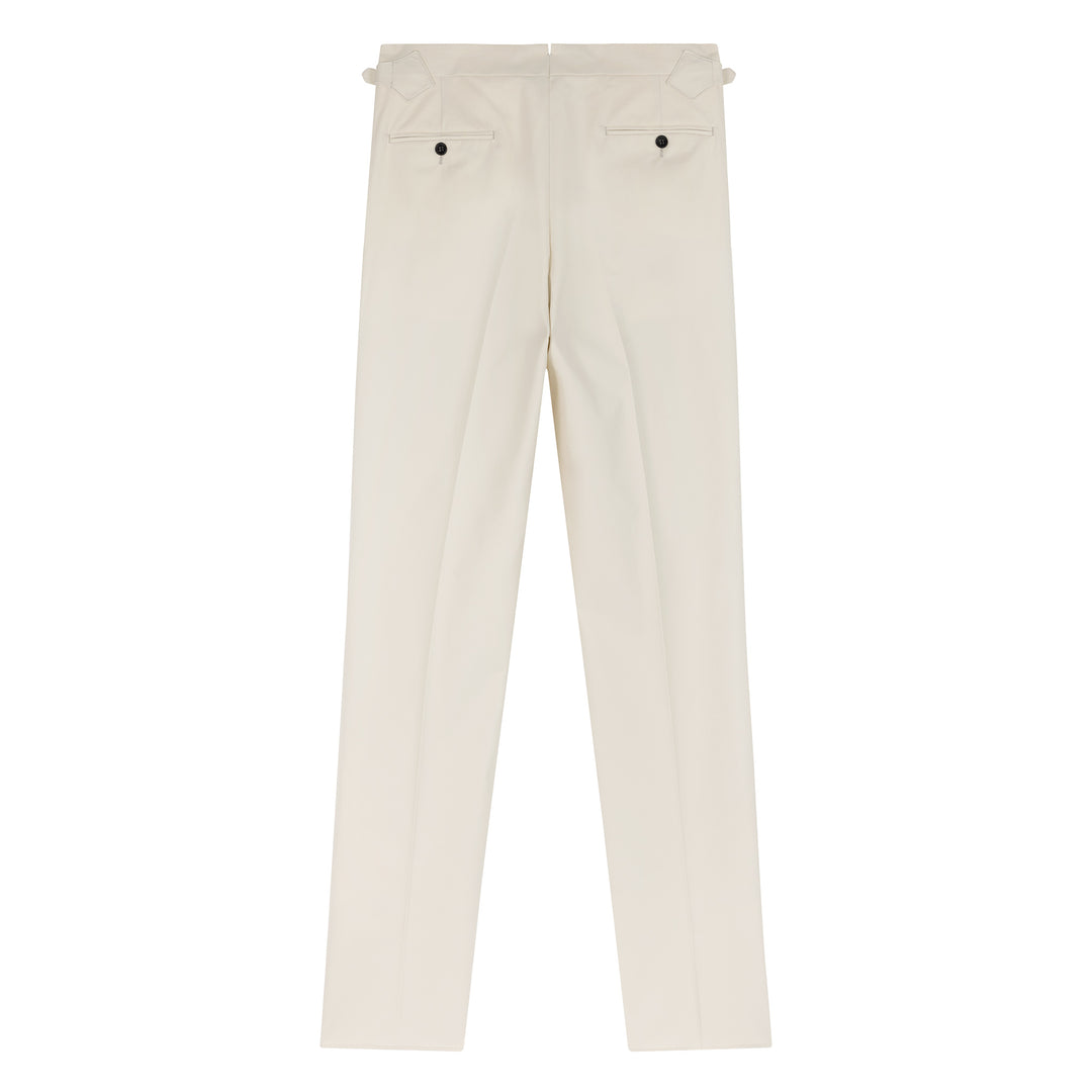 Grant Cream Cotton Trousers
