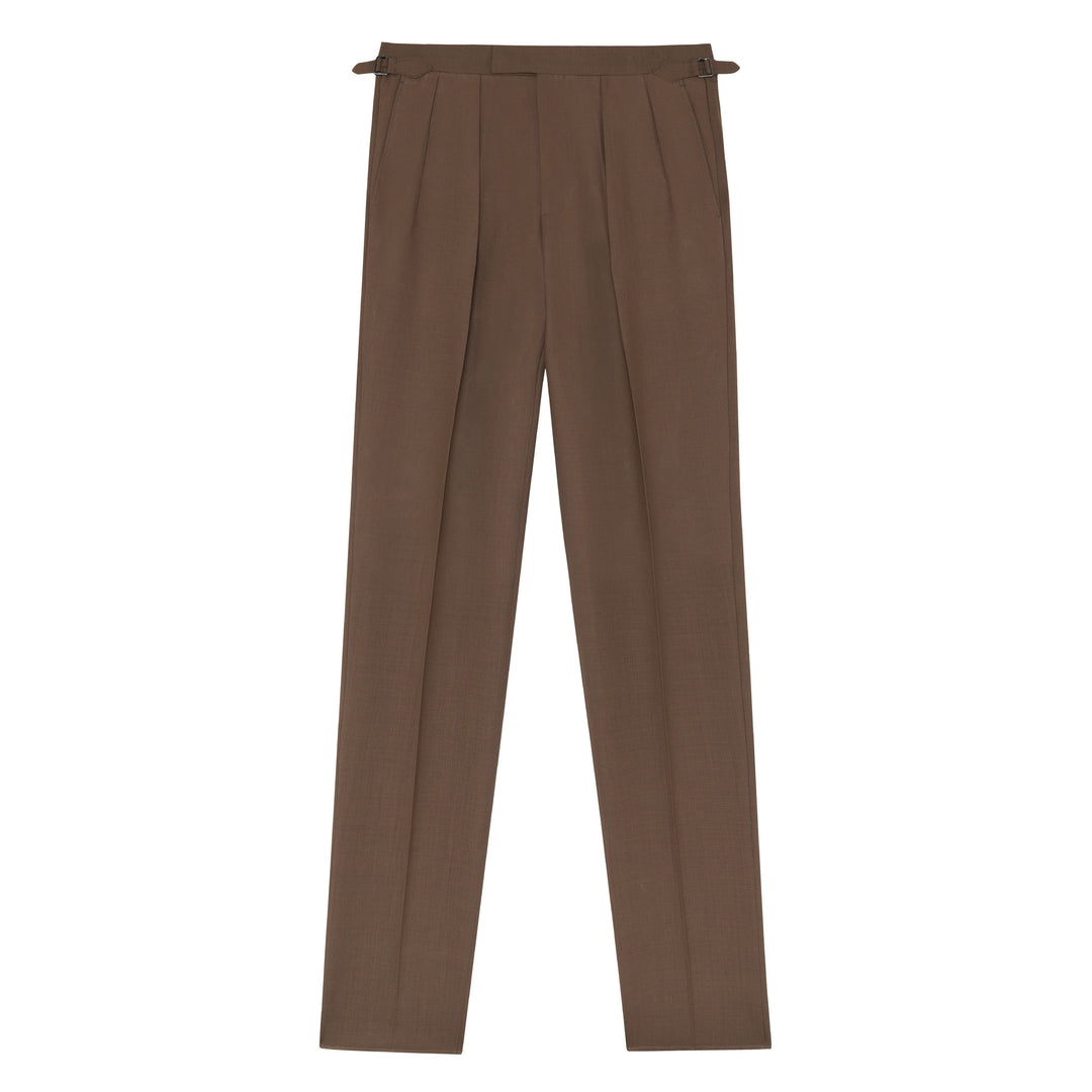 Grant Tan Fresco Wool Trousers