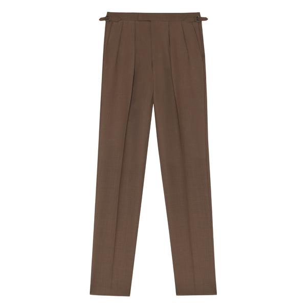 Grant Tan Fresco Wool Trousers