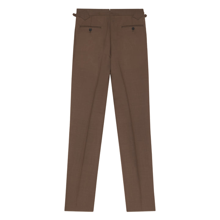 Grant Tan Fresco Wool Trousers
