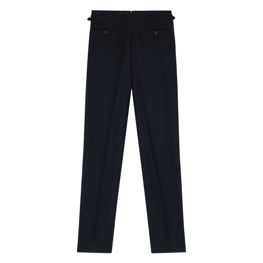 Grant Black Fresco Wool Trousers