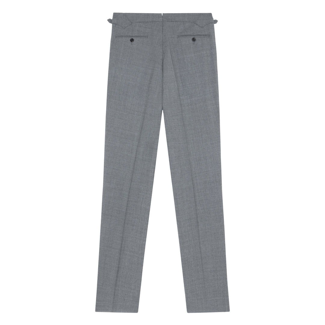 Grant Light Grey Tropical Wool Trousers