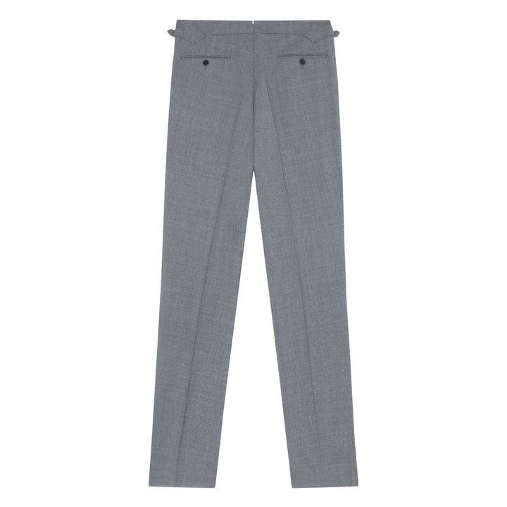 Grant Light Grey Tropical Wool Trousers