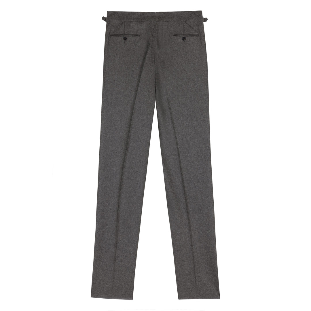 Grant Light Brown Wool Flannel Trousers