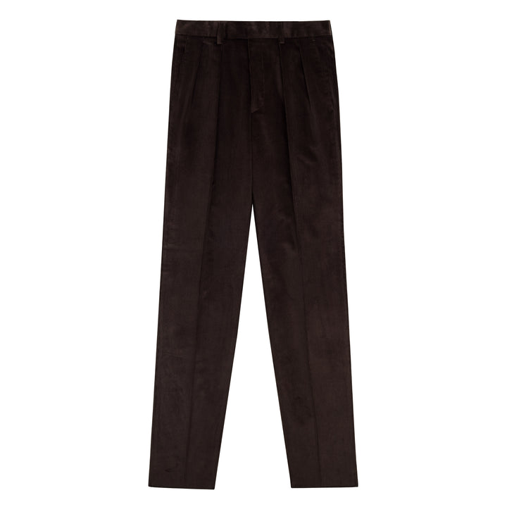 Grant Brown Cotton Corduroy Trousers
