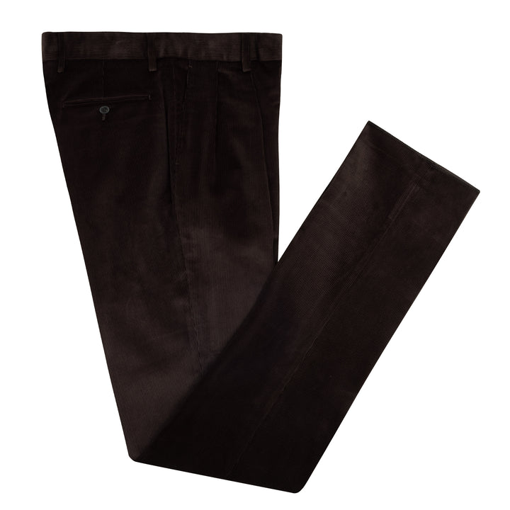Grant Brown Cotton Corduroy Trousers
