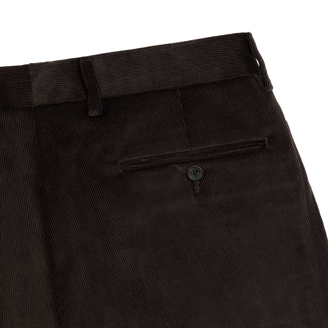 Grant Brown Cotton Corduroy Trousers