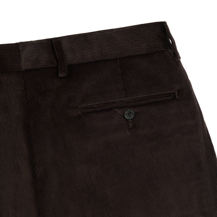 Grant Brown Cotton Corduroy Trousers