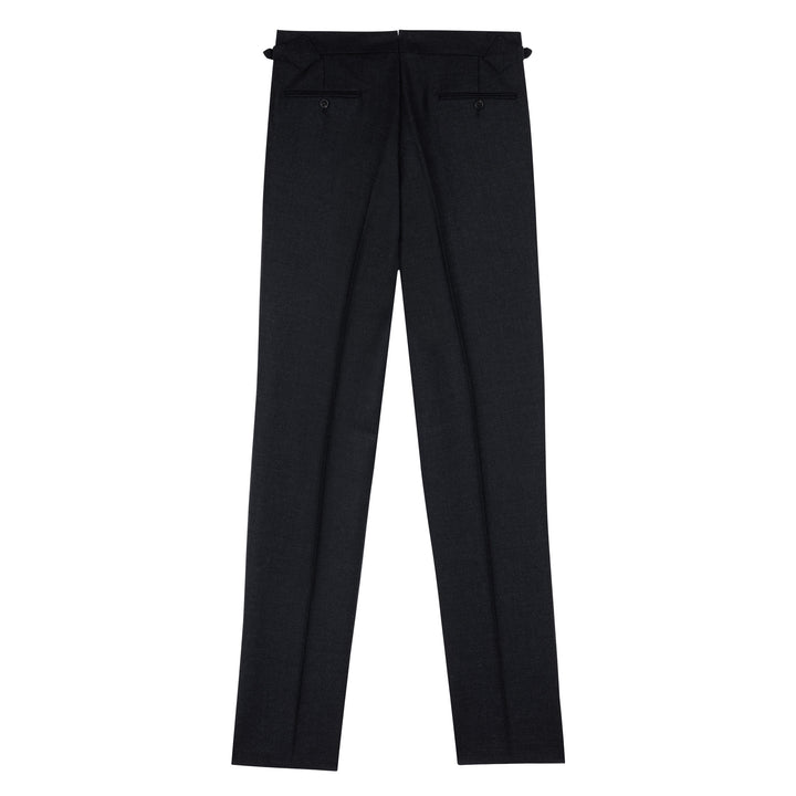 Grant Charcoal W. Bill Worsted Wool Trousers