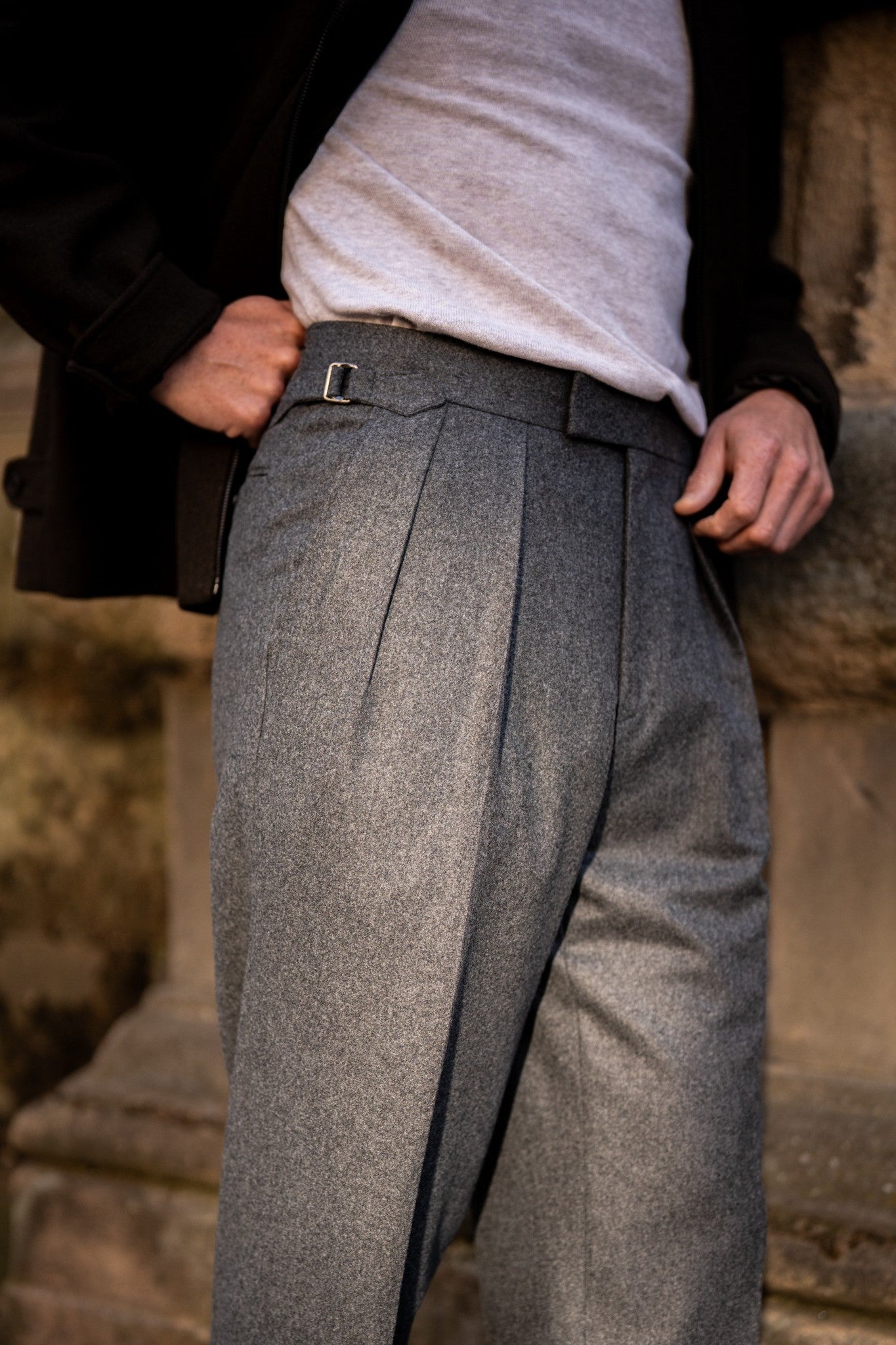 パンツ BIBLIOTHERK WOOL TAILORED TROUSERS WOOL TWEED PANTS – isseymiyake.com