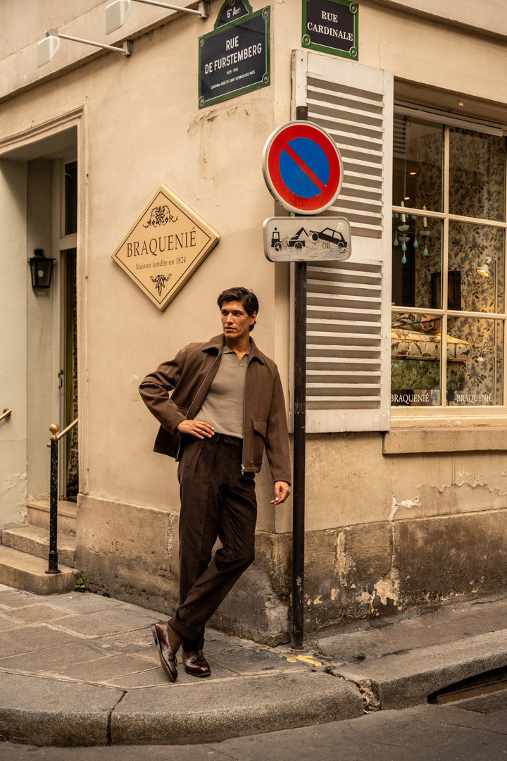 Grant Brown Cotton Corduroy Trousers