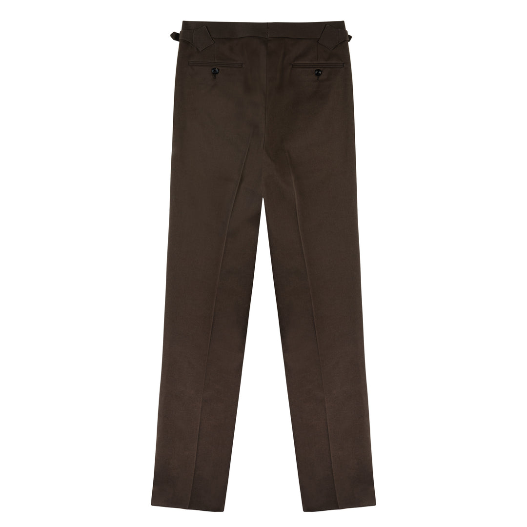 Aleks Brown Cotton Trousers