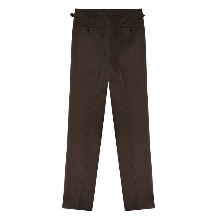 Aleks Brown Cotton Trousers