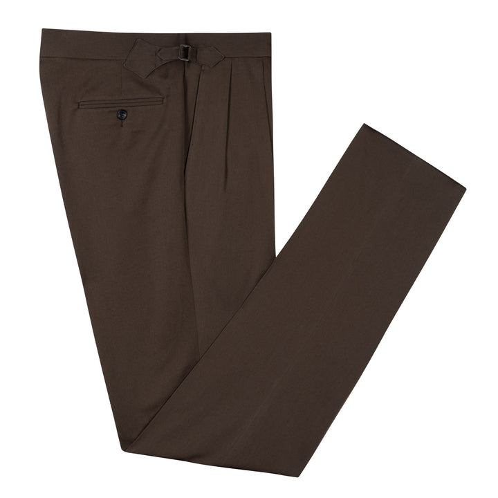 Aleks Brown Cotton Trousers