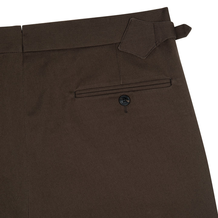 Aleks Brown Cotton Trousers