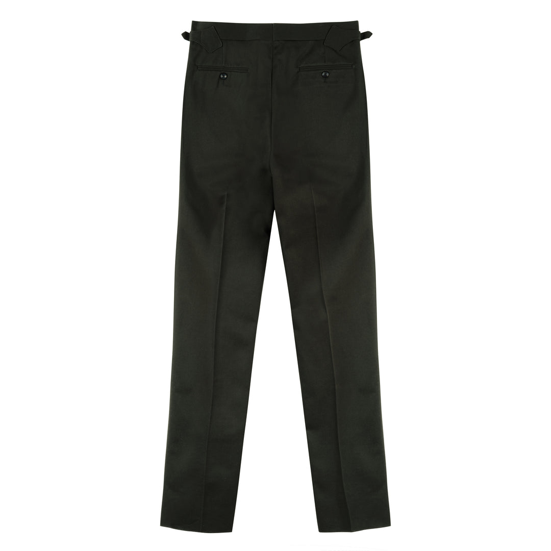 Grant Dark Green Cotton Trousers