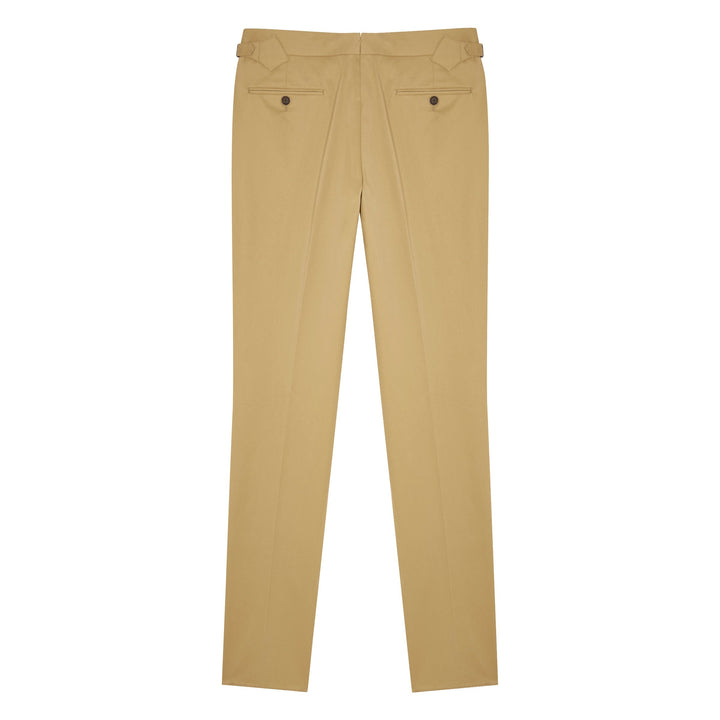 New Caine Beige Cotton Trousers-New Caine-Kit Blake