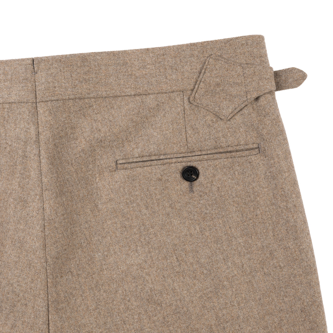 Aleks Fawn Wool Flannel Trousers