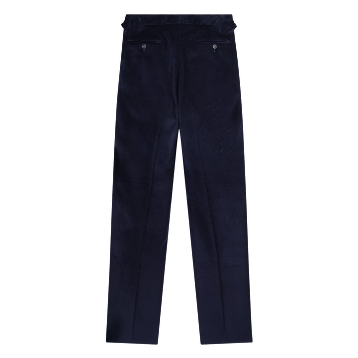 Duke Navy Cotton Corduroy Trousers