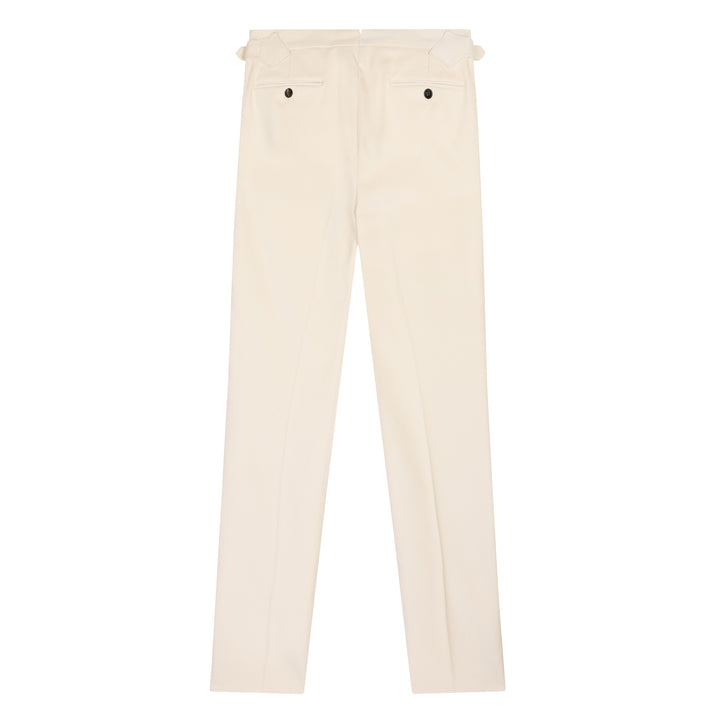 Grant Cream Cotton Corduroy Trousers