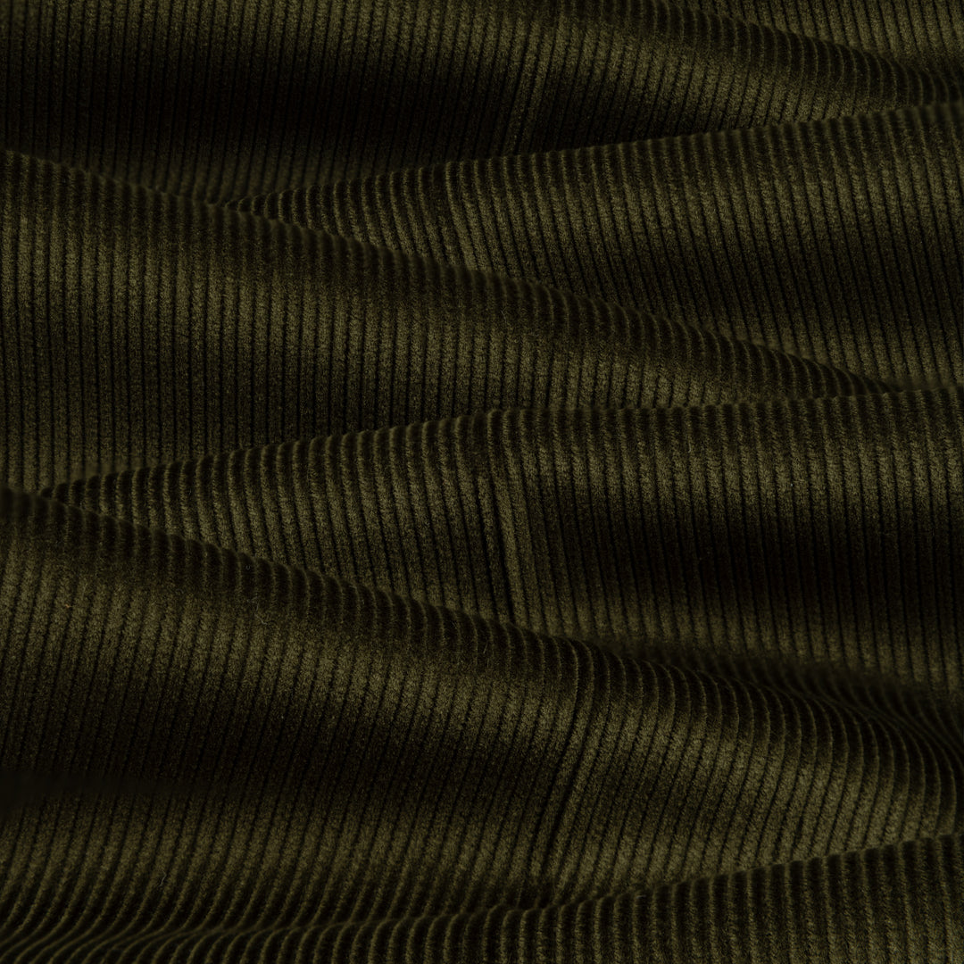 Grant Dark Olive Cotton Corduroy Trousers