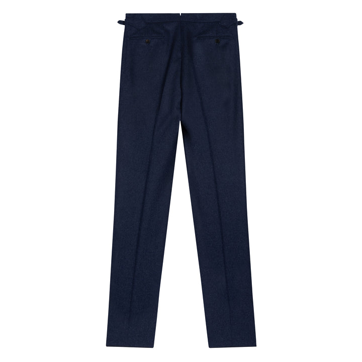 Grant Navy Wool Flannel Trousers
