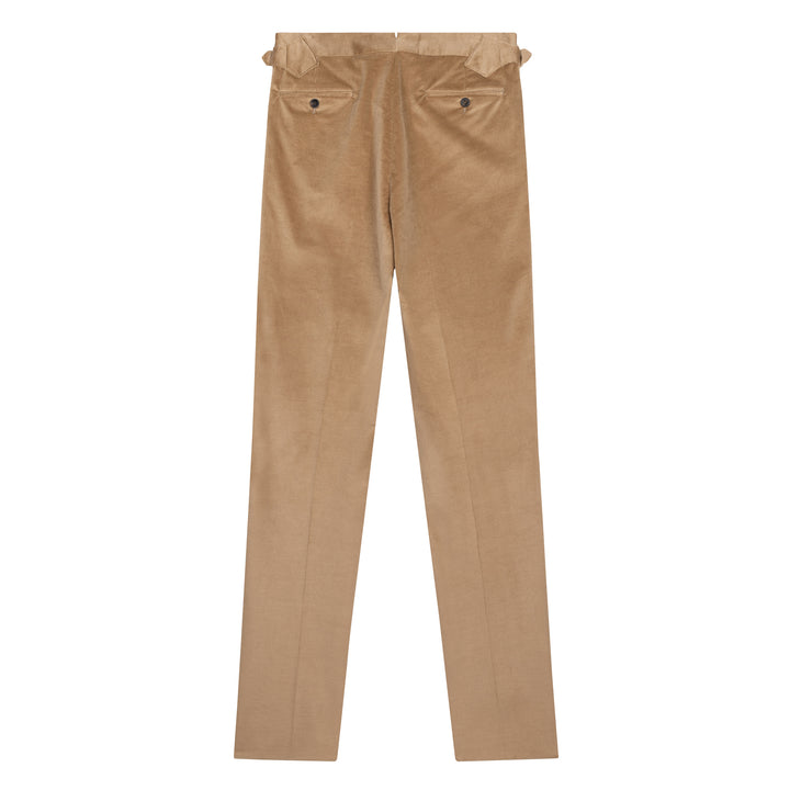 Grant Taupe Cotton Wool Corduroy Trousers